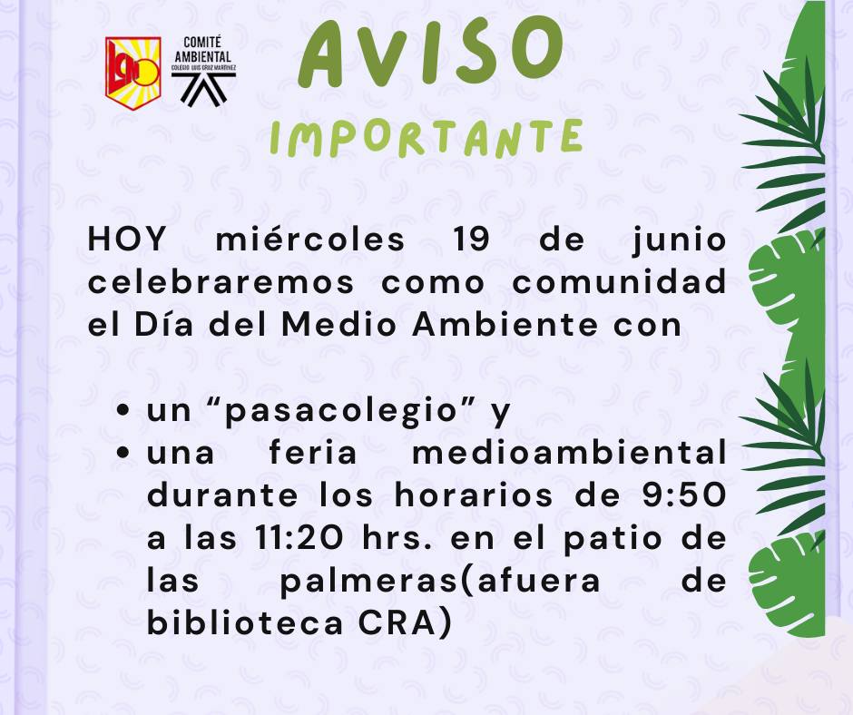 Aviso importante